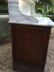Ornate Oak And Marble Wash Stand With Mirror Other Antique Furniture photo 3