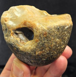 L Palaeolithic Mode 1 Unifacial Chopper Made On A Cobble C 700k,  Found Kent P519 photo