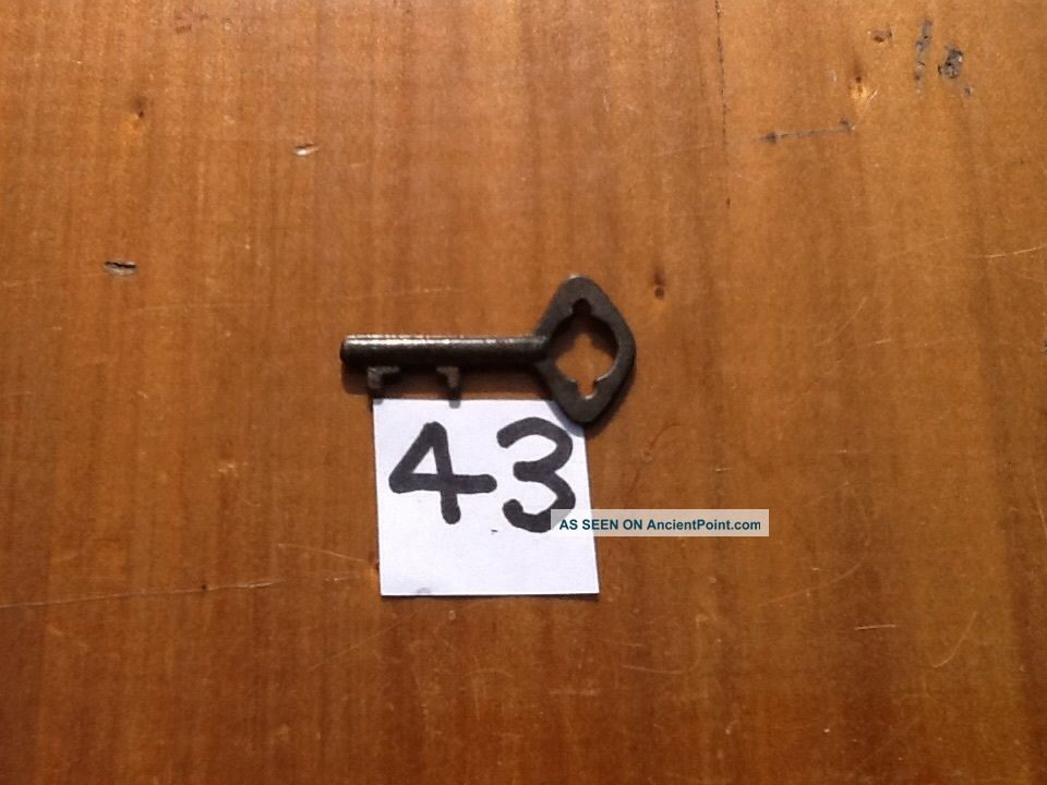 Small Antique French Cabinet/ Bureau Door Key. Locks & Keys photo