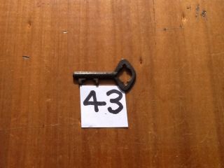 Small Antique French Cabinet/ Bureau Door Key. photo