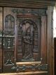 Gothic Large Figural Carved Oak Belgium Cabinet Cupboard C.  1920 Dutch 1900-1950 photo 5