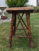 Rare Antique Victorian Tiger Bamboo Stool Late 1800 ' S Early 1900 ' S Unusual 1800-1899 photo 4