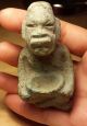 Olmec Seated Figurine - Turquois Rock - Mesoamerica - Antique Pre Columbian Artifacts The Americas photo 2