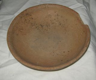Pre - Columbian Mexico Terracotta Bowl - Round Bottom - Heavy & Thick - Damage Qz photo