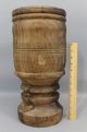 Huge Antique Early - 19thc Primitive Turned,  Lignum Vitae,  Wood Apothecary Mortar Mortar & Pestles photo 2
