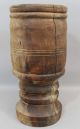 Huge Antique Early - 19thc Primitive Turned,  Lignum Vitae,  Wood Apothecary Mortar Mortar & Pestles photo 6