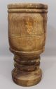 Huge Antique Early - 19thc Primitive Turned,  Lignum Vitae,  Wood Apothecary Mortar Mortar & Pestles photo 8