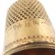 H Muhr & Sons 14k Gold Filled Thimble 7 Vintage 1880s Engraved Flower Henry Gf Thimbles photo 9