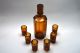 Czech Exquisite Art Deco Decanter Amber Glass,  Liqueur Bottle And 6 Glasses Decanters photo 1