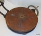 Antique Grocer Mercantile Cast Iron Wood Safe Computing Cheese Wheel Cutter 1905 Scales photo 4