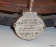 Antique Grocer Mercantile Cast Iron Wood Safe Computing Cheese Wheel Cutter 1905 Scales photo 7