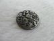 Antique Gun Metal Silver Lustre Vine Leaf Black Glass Button 4 Way Box 15/16 