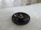 Antique Gun Metal Silver Lustre Vine Leaf Black Glass Button 4 Way Box 15/16 