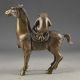 China Vintage Brass Handwork Hammered The Monkey Riding Horse Lucky Statue Other Chinese Antiques photo 1