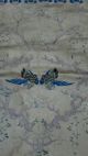 Antique Chinese Forbidden Stitch Silk Embroidery Panel With A Cranes And Birds Robes & Textiles photo 6
