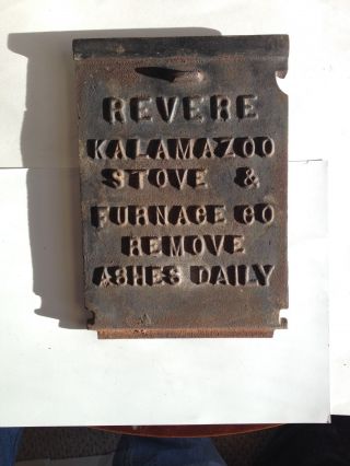 Vintage Furnace Ash Door Revere Kalamazoo photo