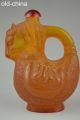 China Collectible Decorate Handwork Old Amber Carving Horse Snuff Bottle Snuff Bottles photo 2
