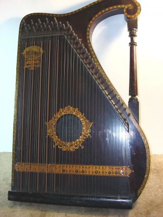American Mandolin Harp Patent Date 1894 Oscar Schmidt St Louis Model 1904 photo