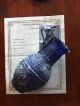 Roman Purple Blue Glass Jug Vessel Pot Pitcher C100 - 400ad,  Römisches Glas Nr Roman photo 7