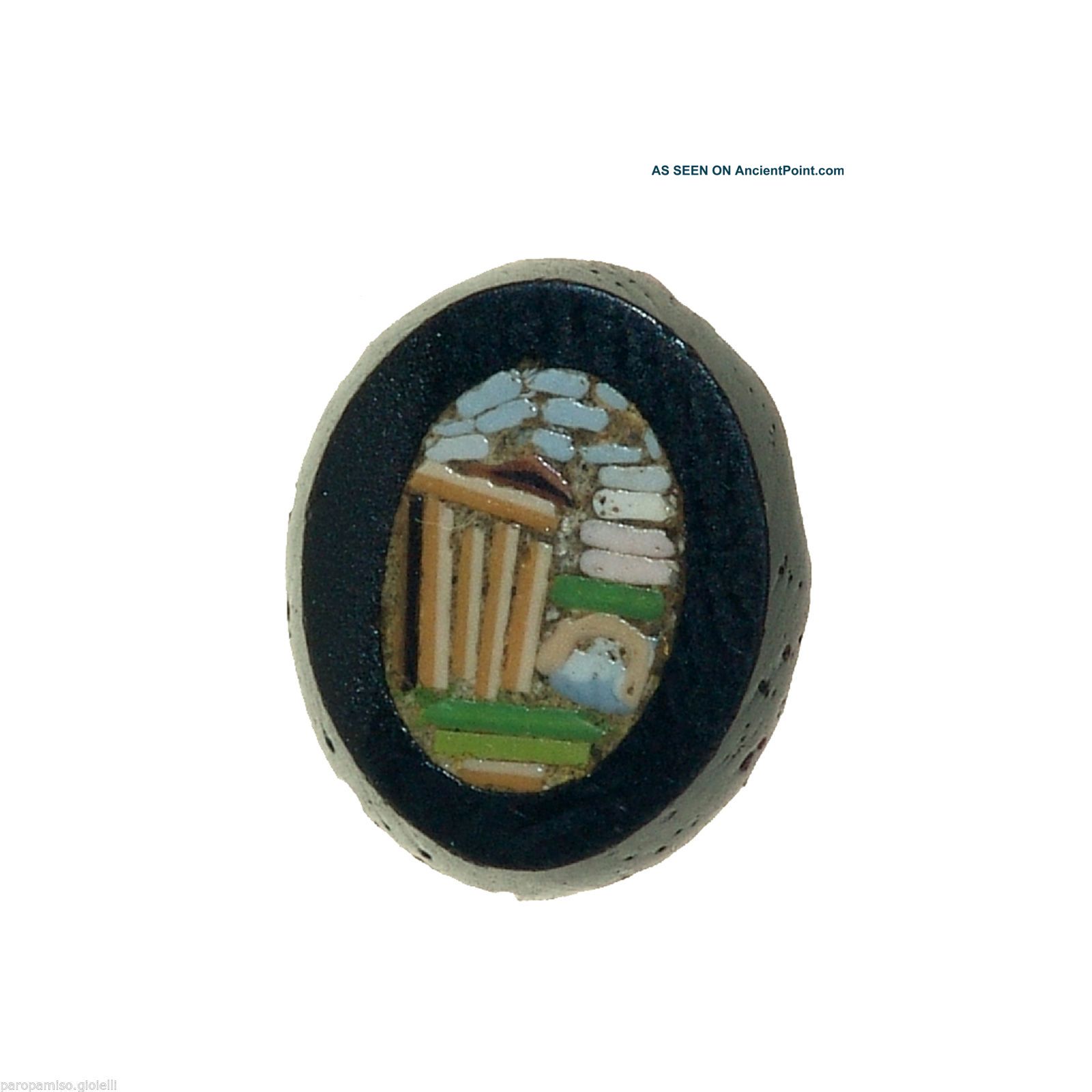 Roman Micro Mosaic,  End Of 19th C.  / Beginning Of 20th C.  (0801) Other Antiquities photo