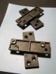 Vintage Cast Iron Swinging Door Hinges 1&1/4 By 4&1/8 C1890s, Other Antique Hardware photo 1