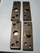 Vintage Cast Iron Swinging Door Hinges 1&1/4 By 4&1/8 C1890s, Other Antique Hardware photo 3