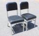 2 Vtg Aluminum Industrial Mcm Desk Office Chair - Goodform Emeco Steelcase Style Mid-Century Modernism photo 3