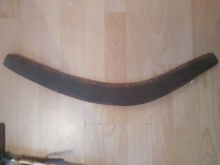 Vintage Australian Aboriginal Carved Boomerang photo