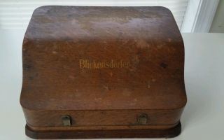 Vintage Blickensderfer 7 Typewriter & Wooden Case photo