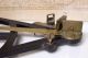Antique C.  1800 Navigational Instrument Octant Brass Ebony & Bone Veneer Scale Sextants photo 2