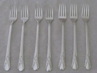 Avalon Cabin Wm Rogers Mfg Co Silverplate 7 Grille Forks 7½ 