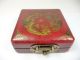 Collectible Old China Wood Usable Compass Paint Dragon Phoenix Bx56k13 Boxes photo 2