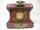 Collectible Old China Wood Usable Compass Paint Dragon Phoenix Bx56k13 Boxes photo 6