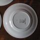 Three 3 Antique Ceramic French Plates Basket Weave French Country Style Luncheon Plates & Chargers photo 6