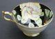 Rare Paragon Black & Yellow Cup & Saucer With Hand Painted Flowers Cups & Saucers photo 2