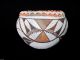 1930 - 40 ' S Southwestern Polychrome Pot Bowl Pottery Mexico Pie Crust Teardrop The Americas photo 4