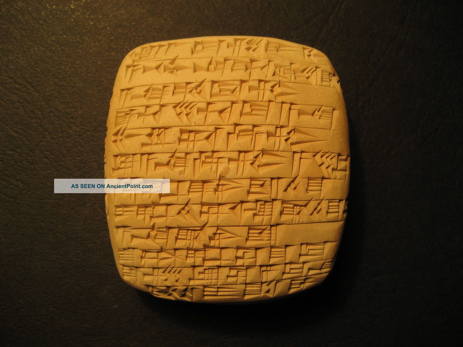 Old Assyrian Wedding Contract - Cuneiform Clay Tablet,  Hand Written Copy,  Signed Near Eastern photo