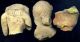 Pre - Columbian 3 Michoacan Clay Figure Heads,  Ca; 500 - 100bc The Americas photo 4