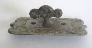 Antique Ornate Victorian Eastlake Door Latch Or Doorbell Knob And Plate photo