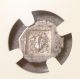 188 - 84 Bc Caria,  Rhodes Helios / Rose Ancient Greek Silver Hemidrachm Ngc Au Greek photo 3