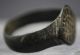 Ancient Viking Bronze Decorated Finger Ring British Found Other Antiquities photo 1