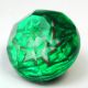 Antique Kaleidoscope Button Star On Bright Green W/ Faceted Star Top Buttons photo 3