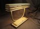 Vintage 1940 ' S Machine Age Louvered Chrome Deco Desk Lamp Lamps photo 5