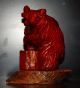 Vintage Black Forest Bear Smal Very Fine Carved Carved Figures photo 1