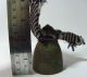 Handmade Antique Cow Bronze Bell With Strap Primitives photo 10