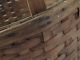 Antique Apple Harvest Gathering Basket Handle Splint Handmade Sturdy Old Primitives photo 4