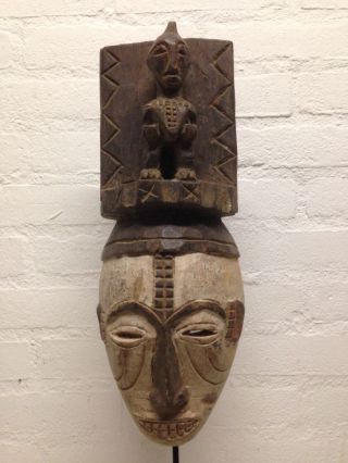 Nigeria: Tribal Old African Mask From The Igbo. photo
