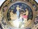 Hanging Plate 9 1/2 Inches Hand Made In Greece 24kt Gold Trim Greek photo 1