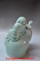 Delicate Chinese Light Blue Porcelain Handwork Gourd Shaped Reflux Pot - Buddha Buddha photo 1