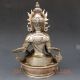Vintage Tibet Silver Copper Gilt Tibetan Buddhism Statue - - White Tara Buddha Other Chinese Antiques photo 6